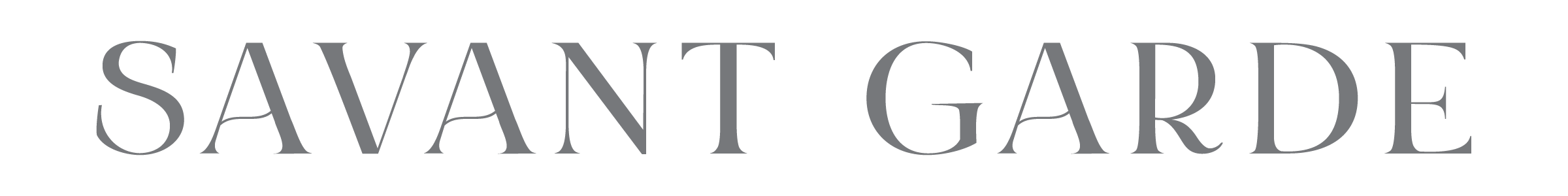 simple horizontal savant garde logo